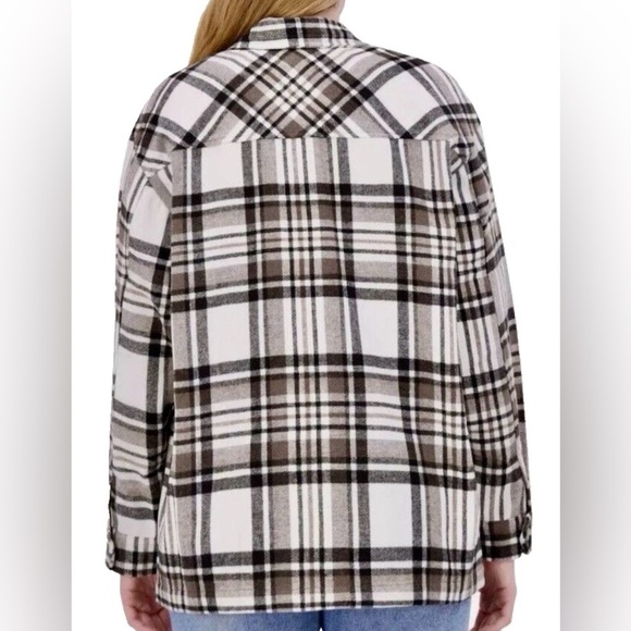 HFX Womens Plaid Shirt Jacket - Picture 2 of 10